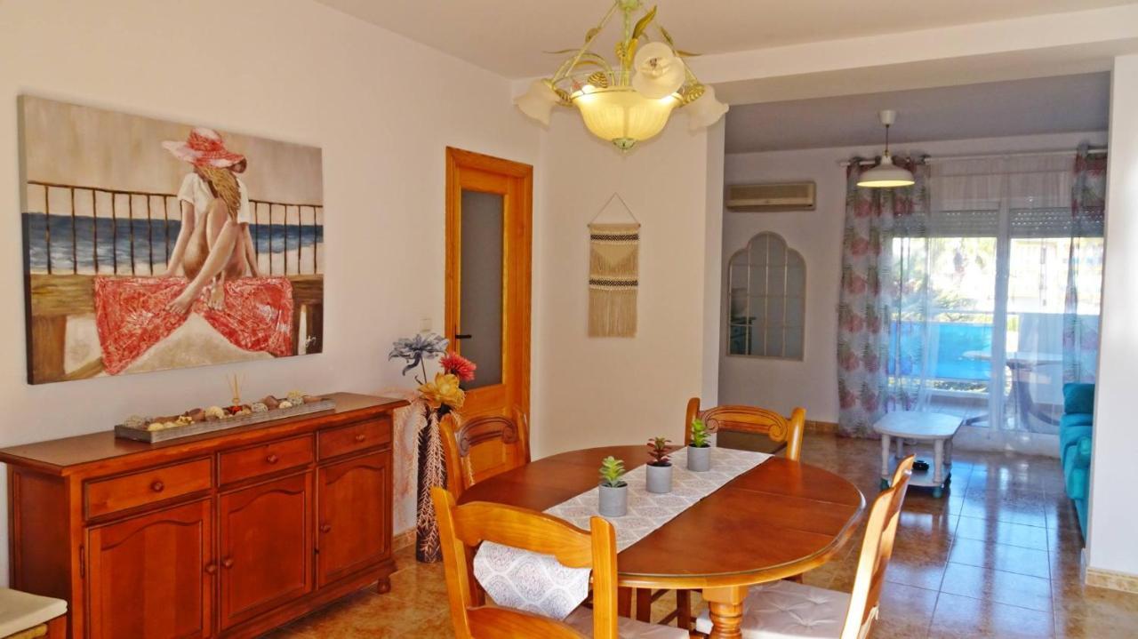 Palmeras En La Playa - Beach House In Oliva Bagian luar foto